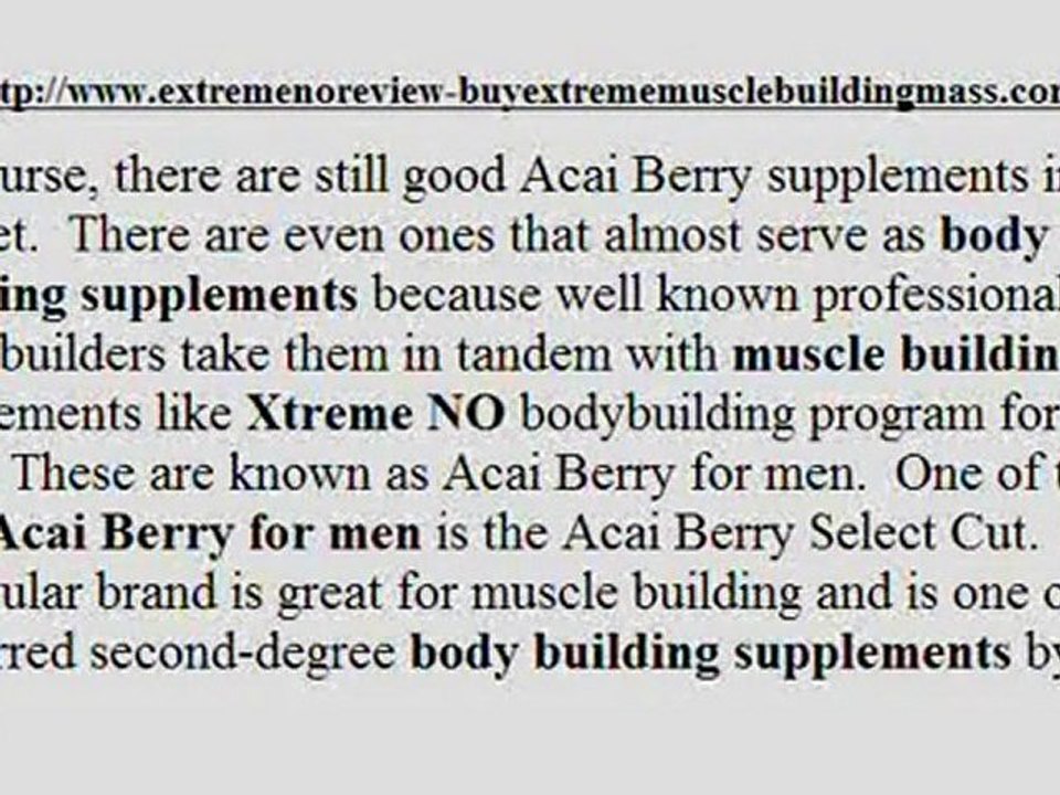 Acai Berry Select Cut Review – Best Acai Body Builder Supple