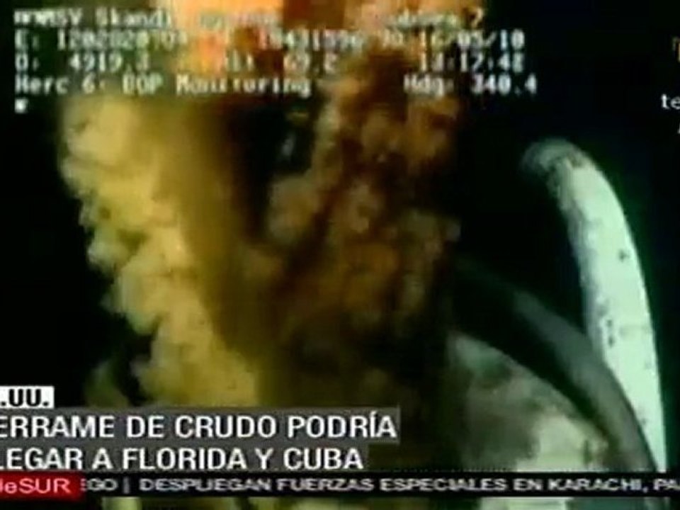 Sigue creciendo la mancha de petroleo en el Golfo
