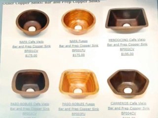 kitchen copper sinks, hammered copper sinks, custom copper