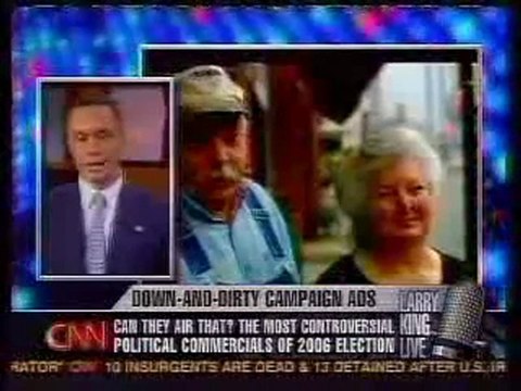 Harold Ford con Larry King sobre spot racista