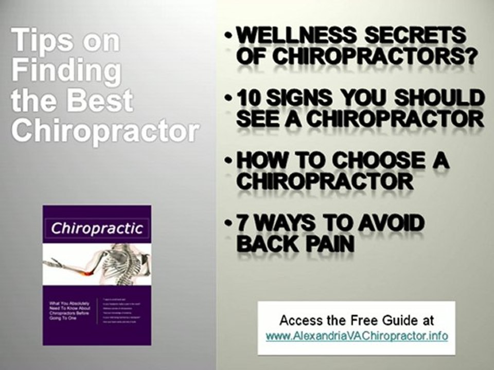 Alexandria VA Chiropractor