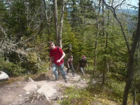 Randonnée au parc de la jacques Cartier au Canada (Québec)