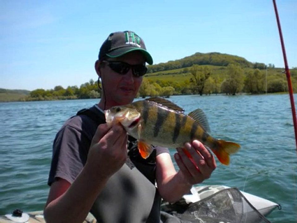 Pêche au brochet dans un aquarium côte d'orient.