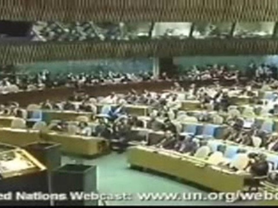 Le formidable discours de paix d'Ahmadinejad à l'ONU en Fr 1