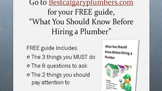 Calgary plumbers, plumbers in Calgary, plumbing in Calgary