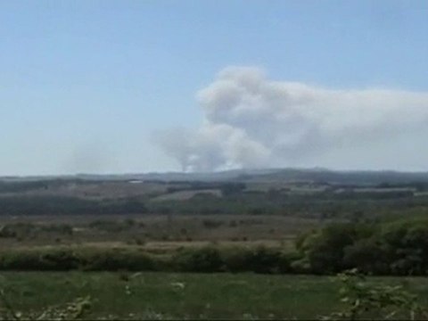 Incendie dans Les Monts d'Arrée