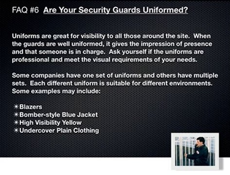 What Kind of Uniforms Do Security Guards in Vancouver Provi