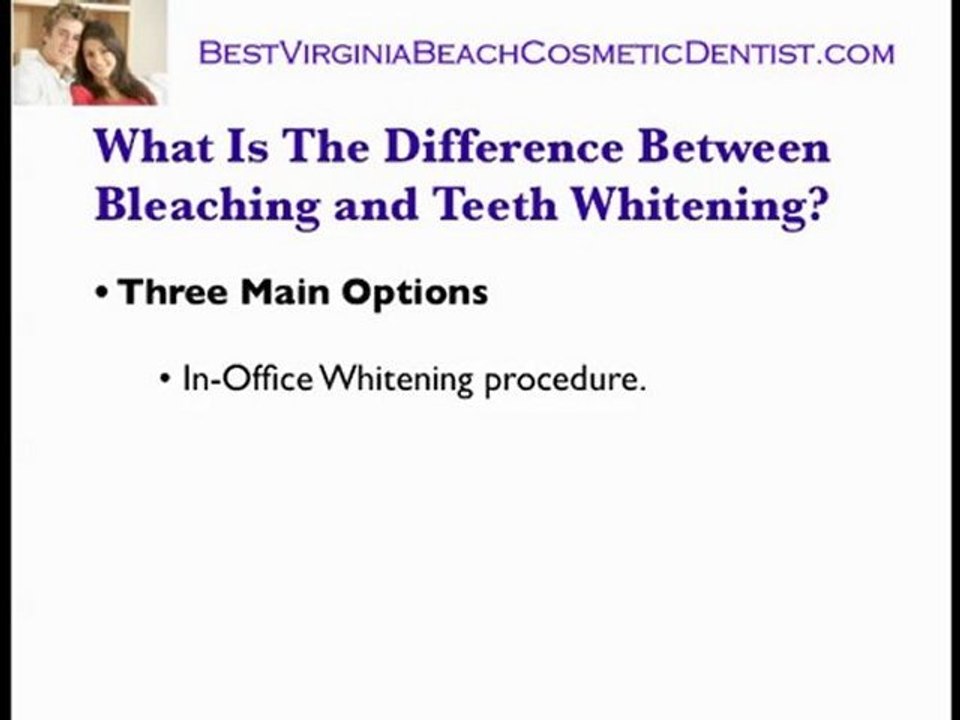 Va Beach Cosmetic Dentist Teeth Whitening, Teeth Bleaching,
