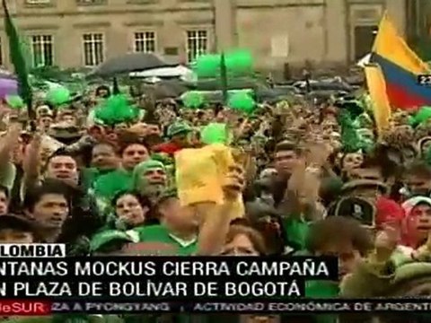 Antanas Mockus cerró campaña electoral en Bogotá