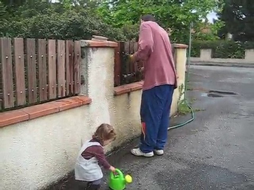 pintando com o papai