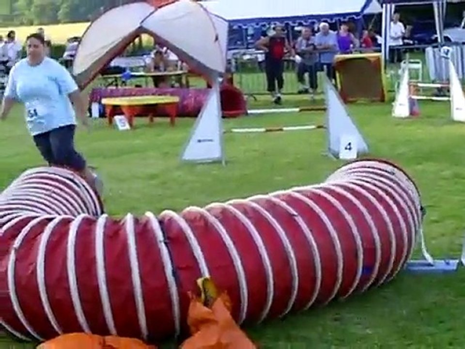 Dixie concours d'agility Ingwiller 2ème degré 05-06-2010