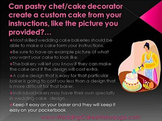 Best Wedding Cakes Mississauga -Can The Baker Do It?