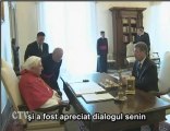 Benedict al XVI-lea l-a primit pe preşedintele Moldovei