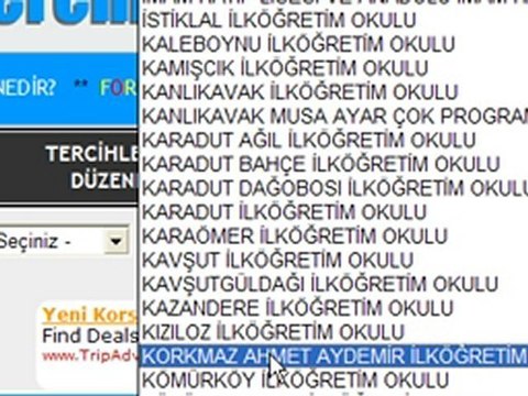 atamatercihi.com üye olma ve tercih oluşturma