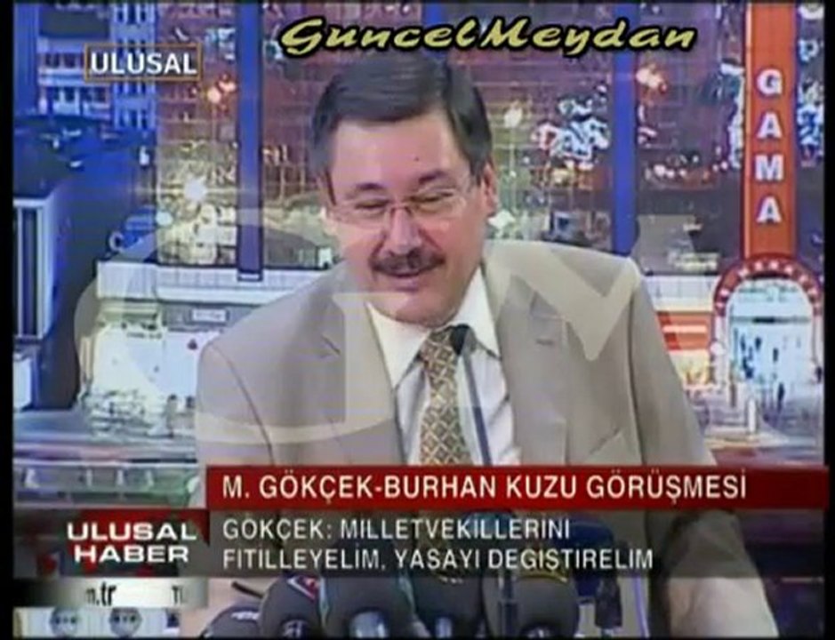 MELİH GÖKÇEK'TEN ŞAKA GİBİ - BURHAN KUZU TELEFON GÖRÜŞMESİ