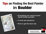 Boulder House Painters and Boulder Painting Contractor