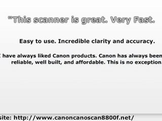 Canon CanoScan 8800F Photo Scanner Review