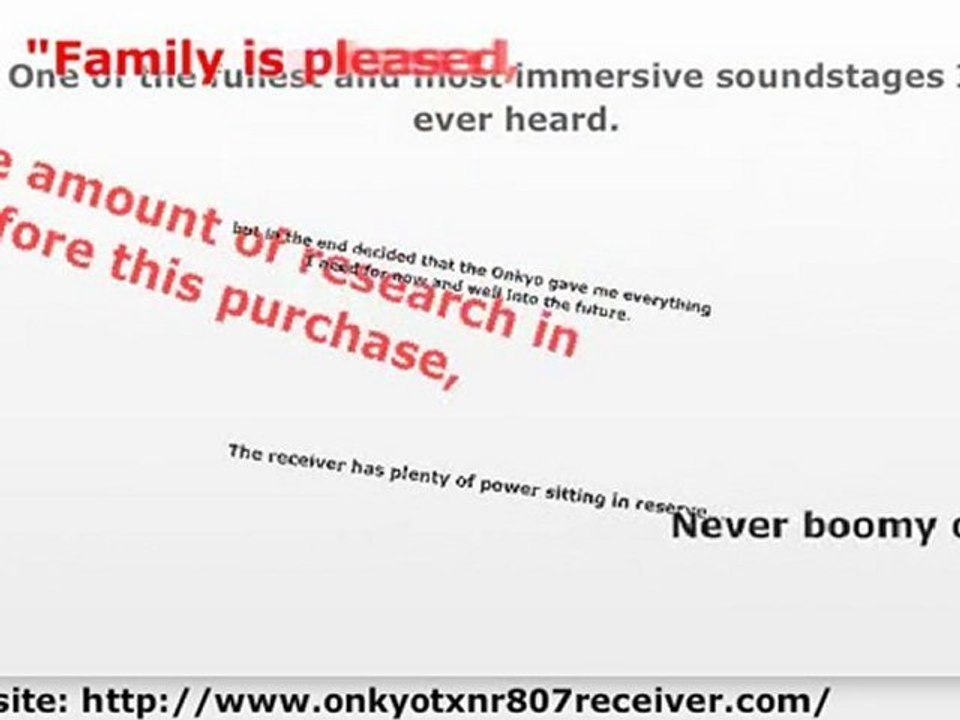 Onkyo TX-NR807 Review