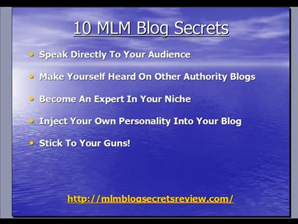 10 MLM Blog Secrets