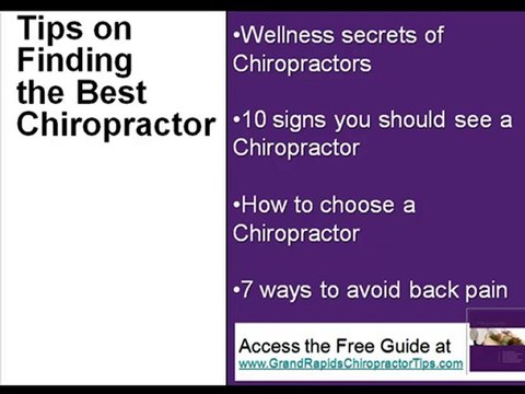 Grand Rapids Chiropractic buyers guide tips