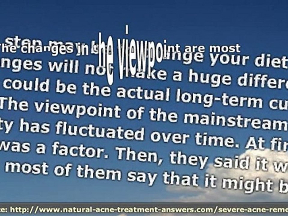 Severe Acne Treatment - It is No Secret That Killing Acne Be