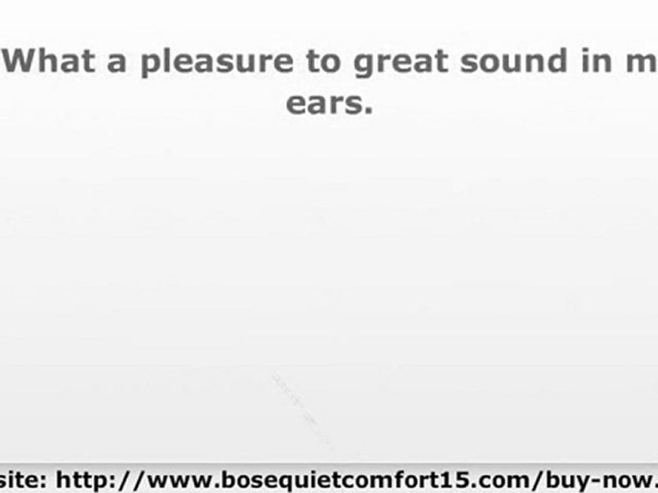 Bose Quietcomfort 15 Headphones Review