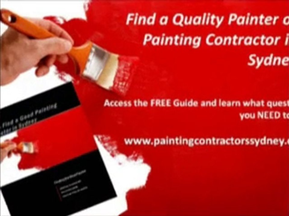 Find a Painting Contractor in Sydney - House or Commercial