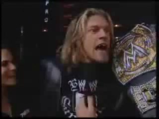 Edge and Lita interview backstage