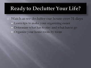 How to Get Your Home Organized In Just One Month