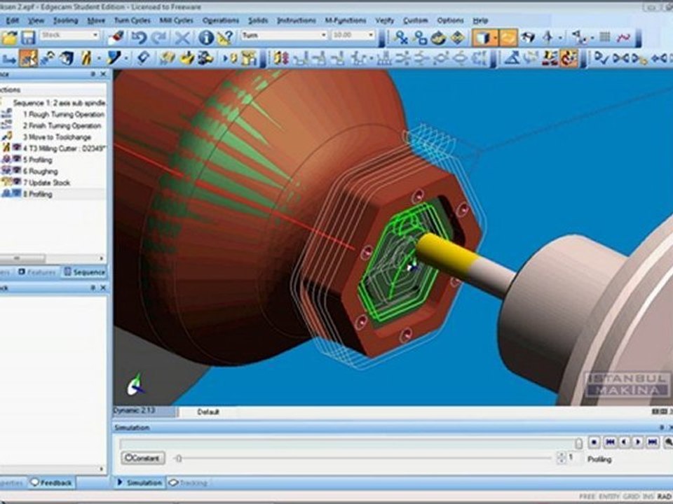 Edgecam C+Y Eksen Tornalama-2