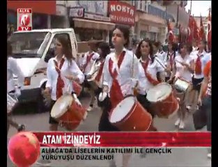 aliağa atam izindeyiz gençlik yürüyüşü
