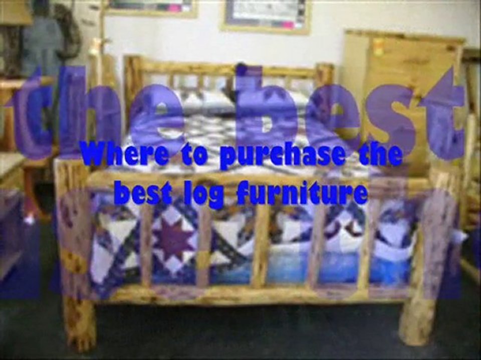 log furniture