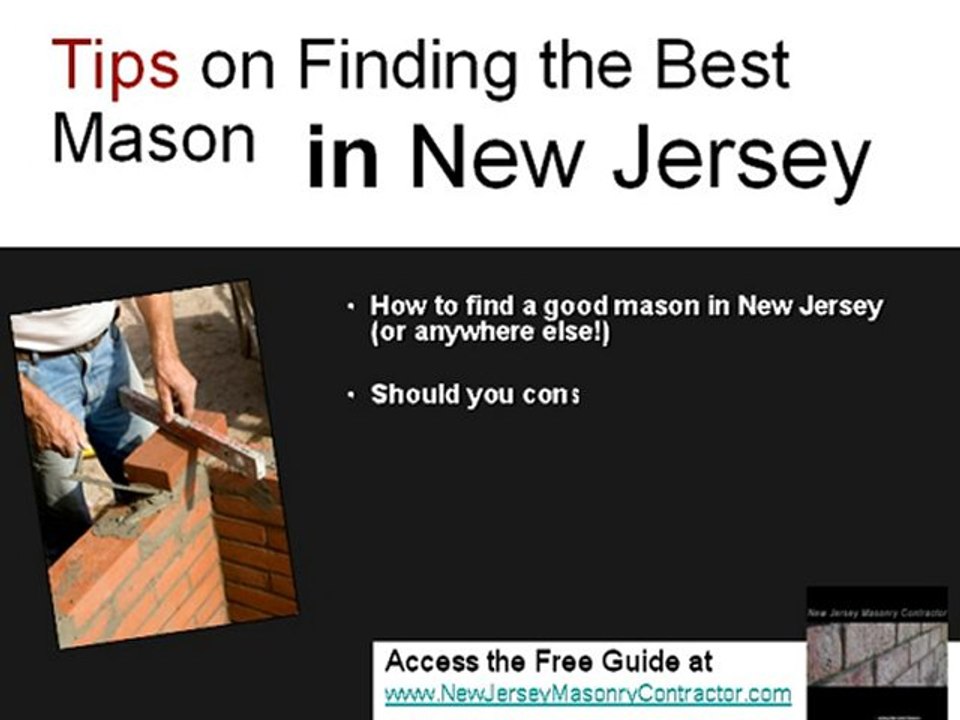 New Jersey Masonry Contractor: Find The Best Masons in NJ!