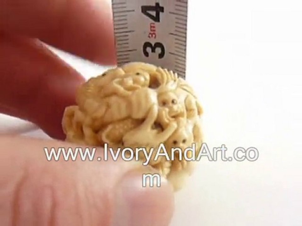 Ivory Netsuke - Twelve Animals of the Chinese  Zodiac ...