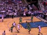 Jason Williams drives right by Kendrick Perkins for the layu