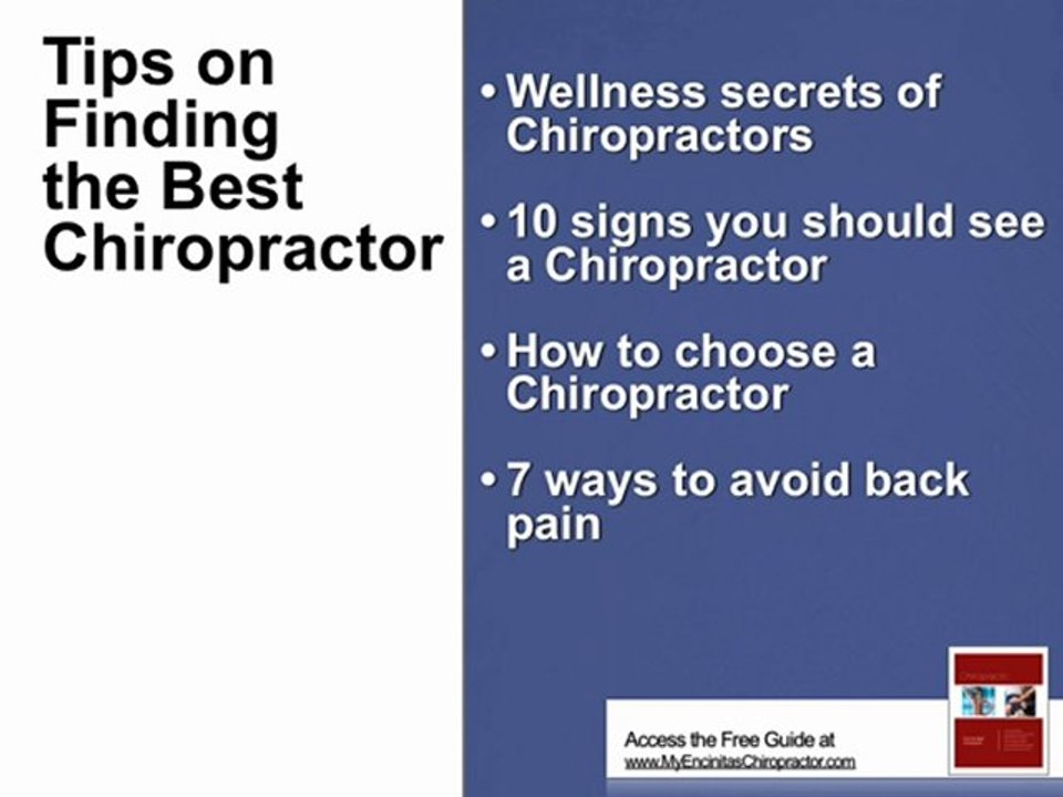 How to find the best Chiropractor in Encinitas