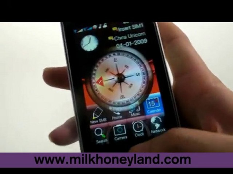 H600 Dual Card Quad Band with WIFI TV 3.0 Inch Flat ...