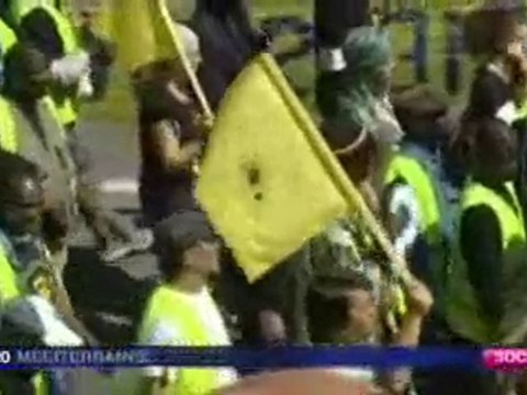 France 3 - Avignon - Arrivée de la marche des sans-papiers