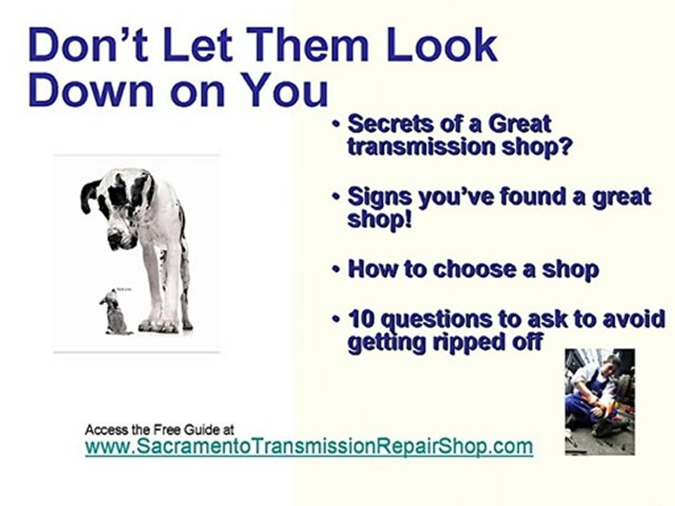 Transmission Repair in Sacramento