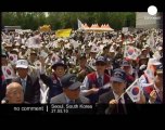 Massive anti-North Korea protest in Seoul - no comment