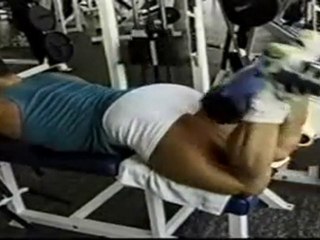 Costas training legs and posing on the beach