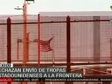 Senado mexicano rechaza envío de tropas de EE.UU. a la fron
