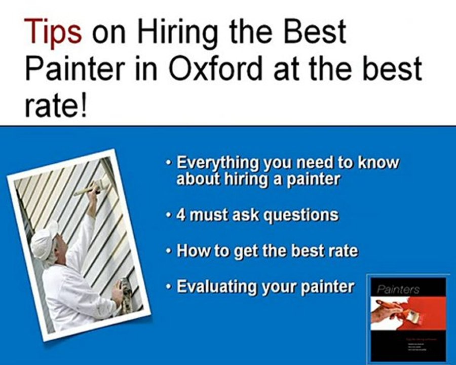 Oxford Painters - Tips to avoid getting ripped off!