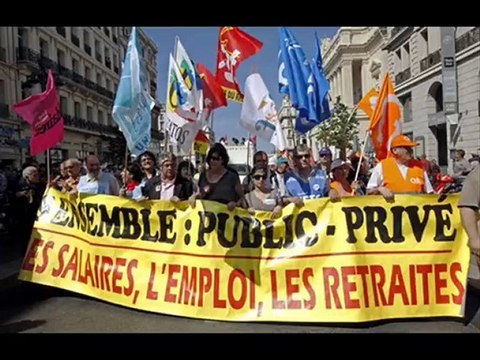 Manifestation 27 mai 2010 Marseille Cortège CGT IMPOT TRESOR
