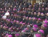 Benedict XVI: O etică nouă şi mai mult bine comun pt Italia