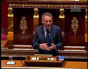 Intervention de François Bayrou à l'Assemblée Nationale