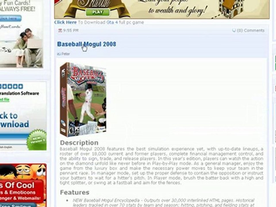 download Baseball Mogul 2008 free pc game
