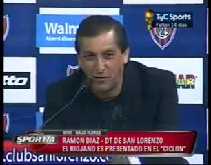 Nuevo ciclo de R.Diaz en San Lorenzo P1