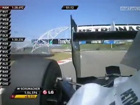 Schumacher'in aracından arka çekim-trformula1.com