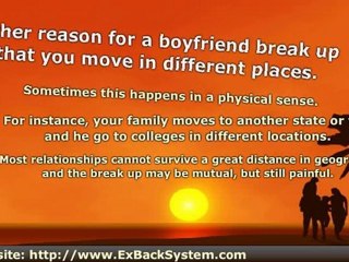 Reasons For A Boyfriend Break Up - Do You Know Why He Broke